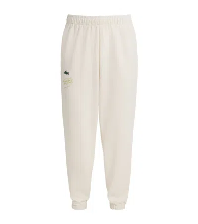 Lacoste X Novak Djokovic Tennis Cuffed Sweatpants In Neutral