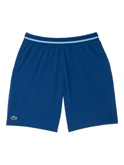 Lacoste X Novak Djokovic Tennis Track Shorts In Blue
