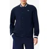 Lacoste X Novak Djokovic Water Repellent Bomber Jacket In Blue