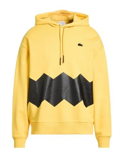 Lacoste X Peanuts Man Sweatshirt Yellow Size Xl Cotton