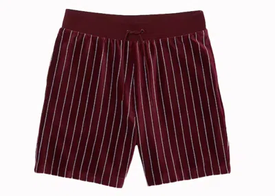 Pre-owned Lacoste X Ricky Regal Striped Velvet Bermuda Shorts In Sirius