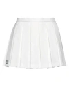 Lacoste X Sporty & Rich Woman Mini Skirt White Size 10 Polyester, Cotton, Elastane In White