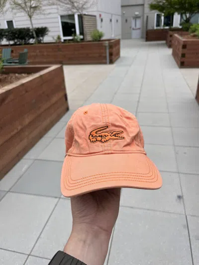Pre-owned Lacoste X Vintage Lacoste Cap Hat Y2k In Orange