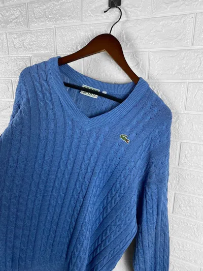 Pre-owned Lacoste X Vintage Lacoste Sport Sweater In Blue