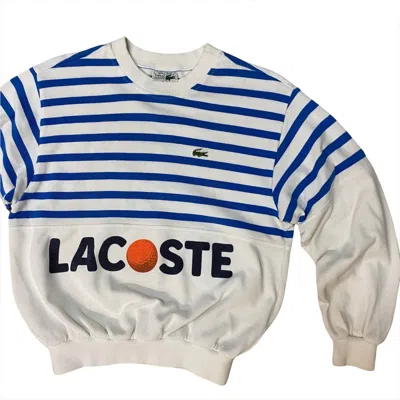 Pre-owned Lacoste X Vintage Lacoste Sweatshirt In White