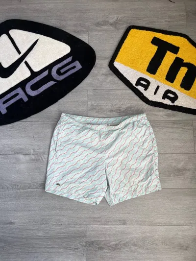 Pre-owned Lacoste X Vintage Yk2 Swimming Shorts Lacoste In Multicolor