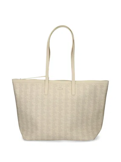 Lacoste Zely Tote Bag In Neutrals