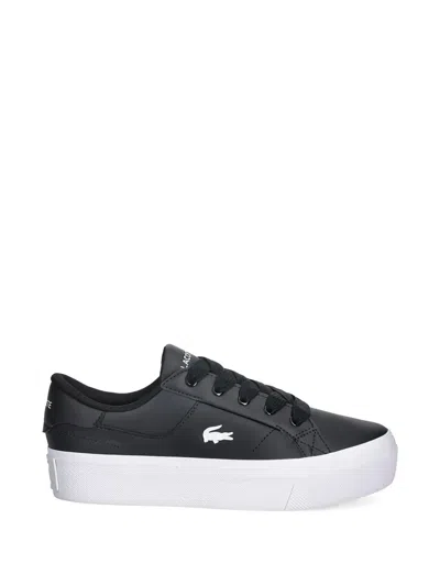 Lacoste Ziane Platform Logo-detail Leather Sneakers In Multi