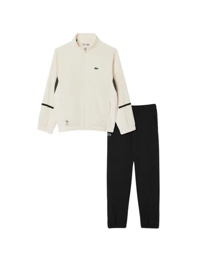 Lacoste Kids' Zip-fastening Logo-detail Tracksuit In White