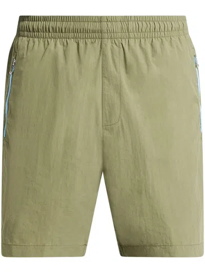 Lacoste Zip-pocket Bermuda Shorts In Green