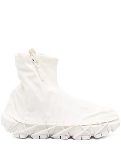 Lacoste Zip-up Sneakers In White