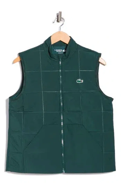 Lacoste Zip Vest In Green