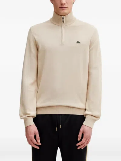 Lacoste Long-sleeve Sweatshirt In Neutral