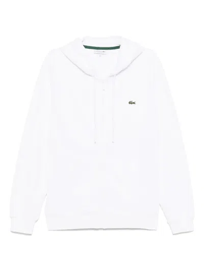 LACOSTE ZIPPED FLEECE SWEATSHIRT
