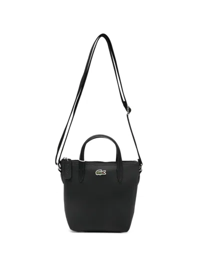 Lacoste Zipped Mini Tote Bag In Black