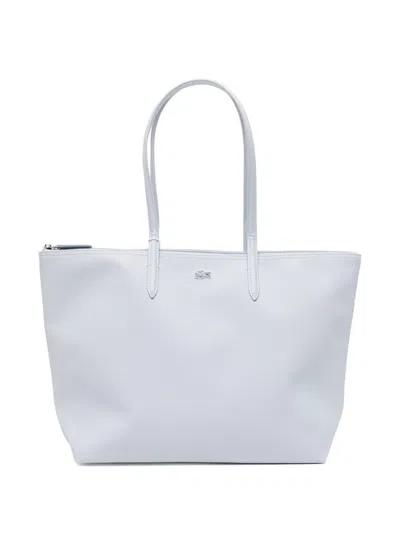 Lacoste Zipped Tote Bag In White