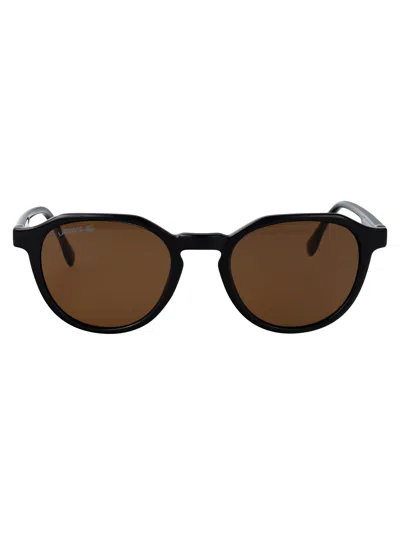 Lacoste Rectangular Sunglasses L6052 S 1 In Brown