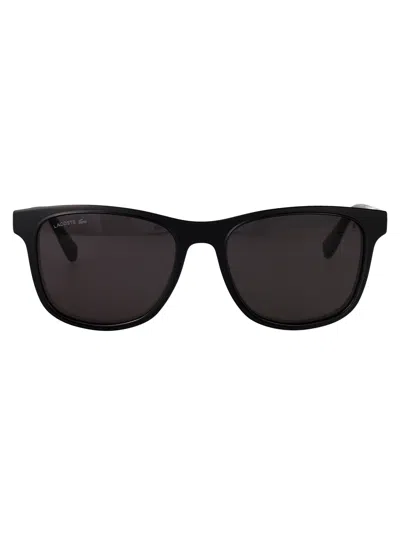 Lacoste Rectangular Sunglasses L6054 S 2 In Black