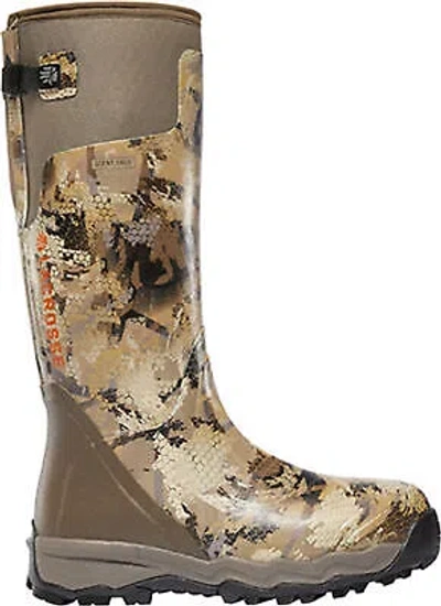 Pre-owned Lacrosse Alphaburly Pro Mens Optifade Marsh Rubber 18in Hunting Boots