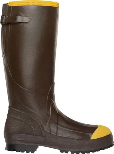 Pre-owned Lacrosse Men's Alpha Aggressive 3.5 Mm Steel Toe Work Boot In Brown