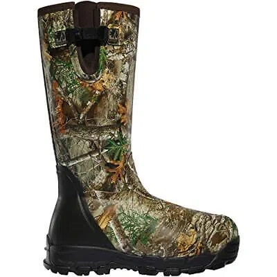 Pre-owned Lacrosse Men's Alphaburly Pro Side-zip 18" 1000g Waterproof Hunting Boot, Realtr In Realtree Edge
