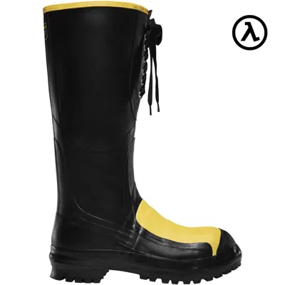 Pre-owned Lacrosse Meta Pac 16" Black Metatarsal Guard Rubber Work Boots 00228050 -
