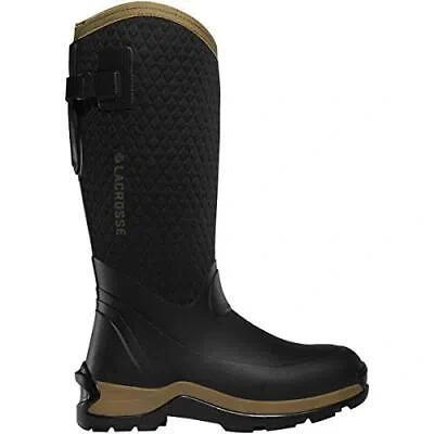 Pre-owned Lacrosse Women's Alpha Thermal 14" 7.0mm Waterproof Work Boot, Black/tan In Brown