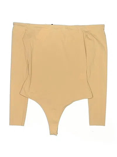 Pre-owned Ladaire Bodysuit In Tan