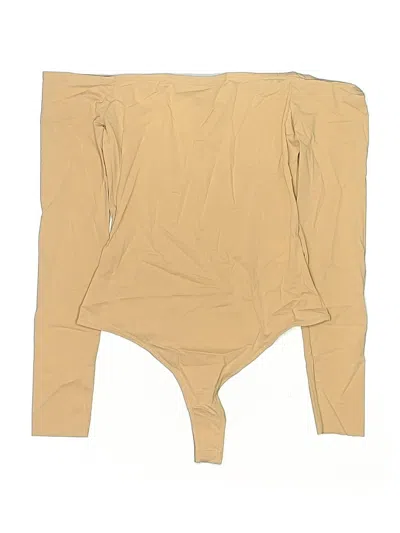 Pre-owned Ladaire Bodysuit In Tan