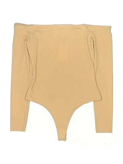 Pre-owned Ladaire Bodysuit In Tan
