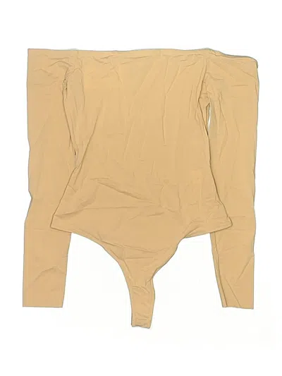 Pre-owned Ladaire Bodysuit In Tan