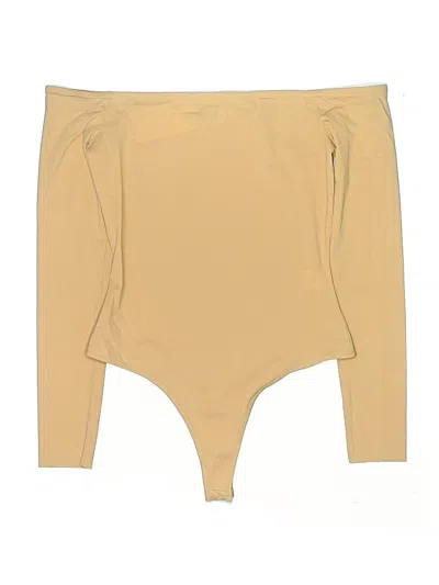 Pre-owned Ladaire Bodysuit In Tan