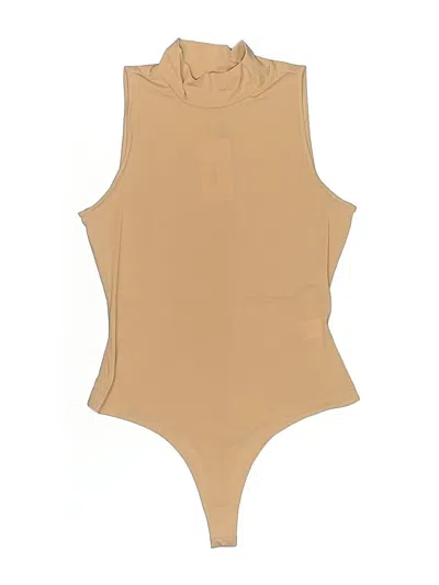 Pre-owned Ladaire Bodysuit In Tan