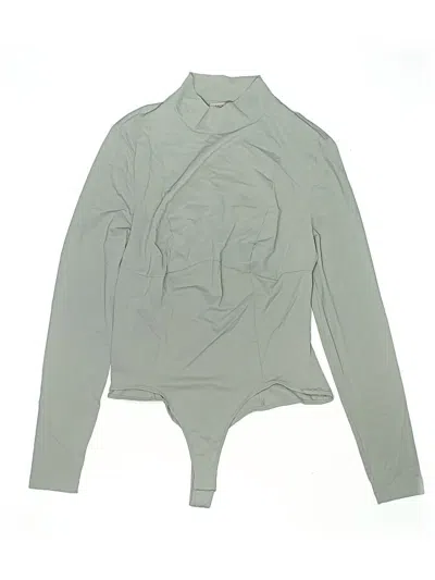Pre-owned Ladaire Long Sleeve Top Gray Turtleneck Tops