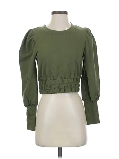 Ladaire Long Sleeve Top Green Square Neckline Tops