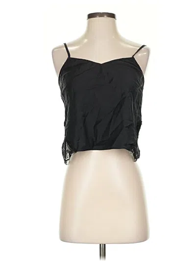 Pre-owned Ladaire Sleeveless Silk Top Black Strapless Neckline Tops