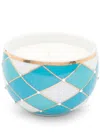 Ladenac Bois De Russie White Harlequin Candle (220gr) In Blue