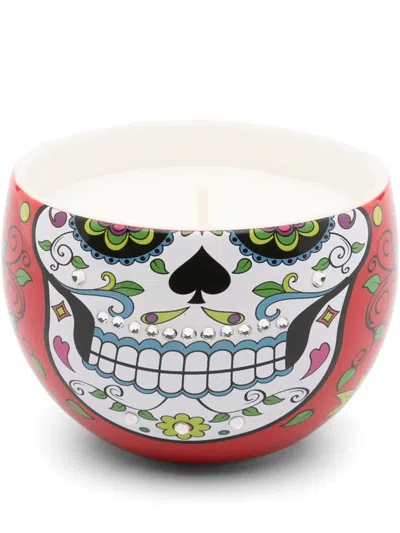 Ladenac Skull Egg-shaped Candle (200g) In Red