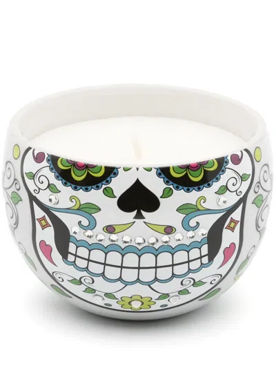 Ladenac Skull Egg-shaped Candle (220g) In White