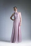 Ladivine 1004 Beaded Formal Long A Line Evening Prom Dress In Purple