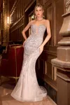 Ladivine Cc0240 Mermaid Long Formal Prom Beaded Lace Dress