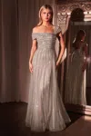 Ladivine Cd0238 Formal Evening Long Beaded A Line Dress