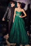 Ladivine Cd275 Prom Ball Gown Evening Gown In Green