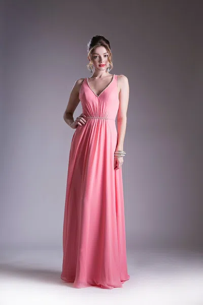 Ladivine Ch526 Long Prom A Line Evening Formal Dress In Multi
