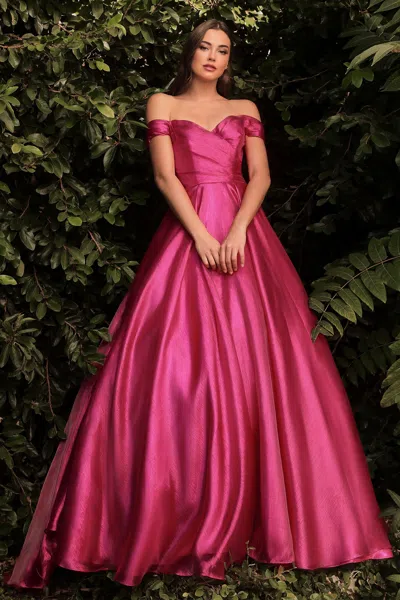 Ladivine J822 Formal Long A Line Prom Dress In Pink