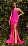 Ladivine Kv1063 Spaghetti Strap Prom Dress In Pink
