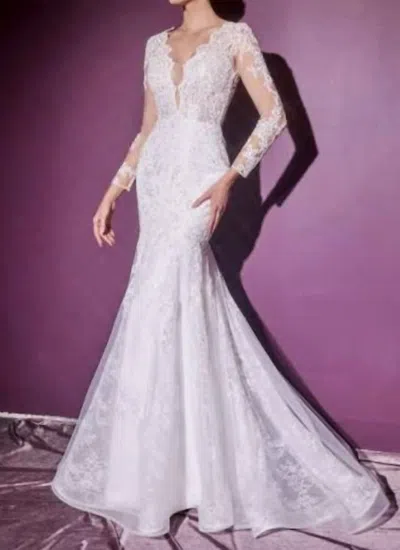 Ladivine Mermaid Bridal Gown In Ivory In Multi