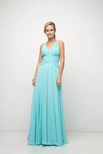 Ladivine Uf295 A Line Evening Long Formal Dress In Multi