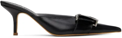 Lado Bokuchava Black Buckle Heels