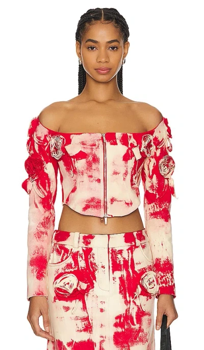 Lado Bokuchava Crop-top Venom In Red